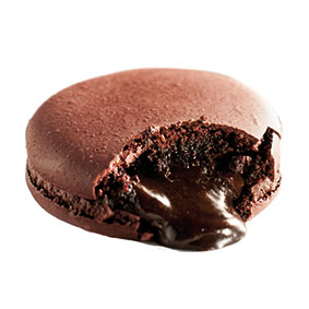 MACARONS COEUR FONDANT CHOCOLAT (OP TE WARMEN) 24X70GRAM  -18°C