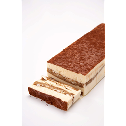 TIRAMISU (MASCARPONE/AMARETTO/MOKKA)(22X8X4CM) 12BALK -18°C ONTDOOIEN